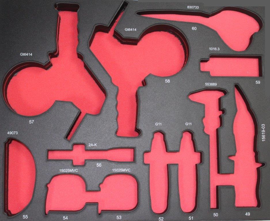 תבניות ספוג לכלי עבודה